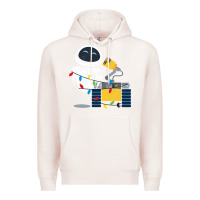Pale Pink wall e eve christmas light wrap graphic t shirt Premium Hoodie - artisFamous