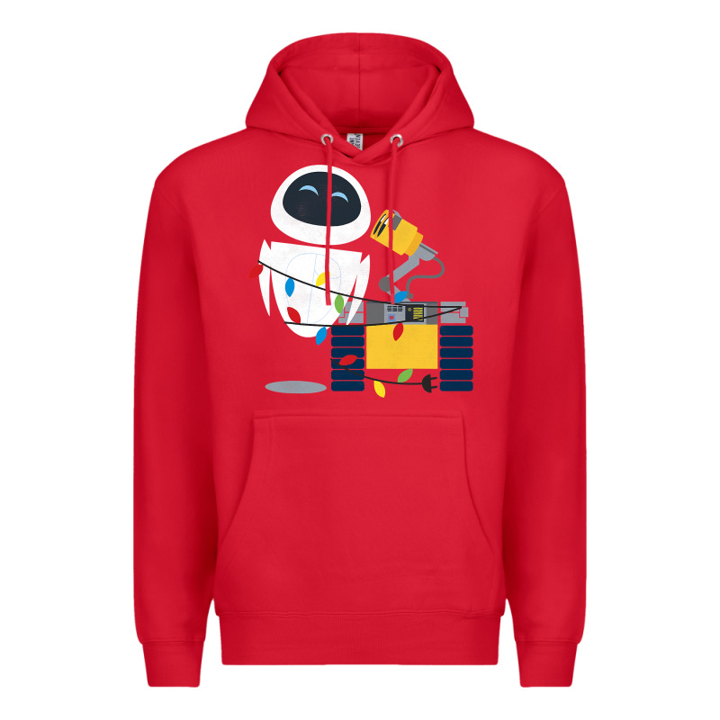 Wall E Eve Christmas Light Wrap Graphic T Shirt Premium Hoodie by artisFamous | Teevron