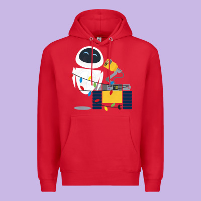 Wall E Eve Christmas Light Wrap Graphic T Shirt Premium Hoodie Designed By Artisfamous