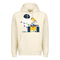 Sandshell wall e eve christmas light wrap graphic t shirt Premium Hoodie - artisFamous