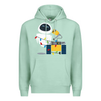 Seafoam wall e eve christmas light wrap graphic t shirt Premium Hoodie - artisFamous