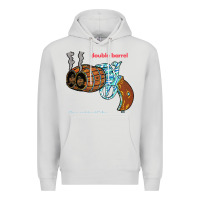 Dove Grey Double Barrel Premium Hoodie - artisFamous