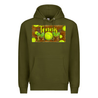 Army Green tennis mom license plate Premium Hoodie - BarkalooDesign