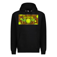 Black tennis mom license plate Premium Hoodie - BarkalooDesign