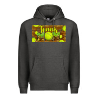 Charcoal Heather tennis mom license plate Premium Hoodie - BarkalooDesign