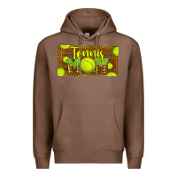 Chestnut tennis mom license plate Premium Hoodie - BarkalooDesign