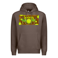 Coffee tennis mom license plate Premium Hoodie - BarkalooDesign