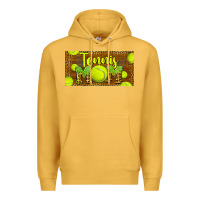 Mustard tennis mom license plate Premium Hoodie - BarkalooDesign