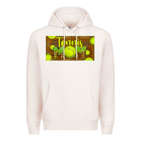 Pale Pink tennis mom license plate Premium Hoodie - BarkalooDesign