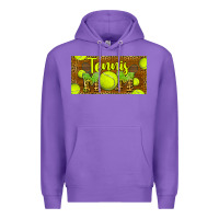 Purple tennis mom license plate Premium Hoodie - BarkalooDesign
