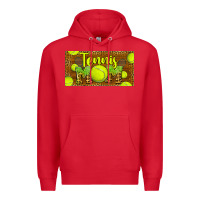 Red tennis mom license plate Premium Hoodie - BarkalooDesign