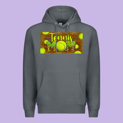 Tennis Mom License Plate Premium Hoodie Designed By Barkaloodesign
