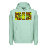 Seafoam tennis mom license plate Premium Hoodie - BarkalooDesign
