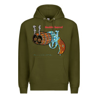 Army Green Double Barrel Premium Hoodie - artisFamous