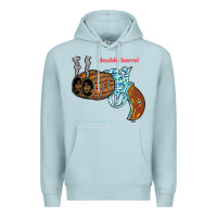 Blue Mist Double Barrel Premium Hoodie - artisFamous