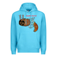 Ocean Blue Double Barrel Premium Hoodie - artisFamous