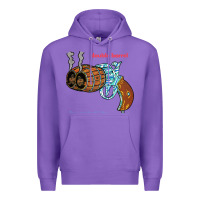 Purple Double Barrel Premium Hoodie - artisFamous