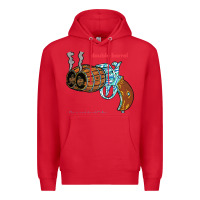 Red Double Barrel Premium Hoodie - artisFamous