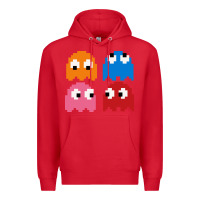 Red pacman ghosts cool retro 80s Premium Hoodie - artisFamous