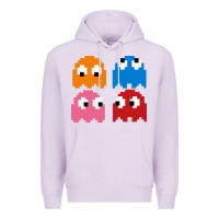 Lilac pacman ghosts cool retro 80s Premium Hoodie - artisFamous