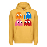 Mustard pacman ghosts cool retro 80s Premium Hoodie - artisFamous