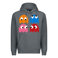 Rock pacman ghosts cool retro 80s Premium Hoodie - artisFamous