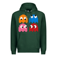 Sports Green pacman ghosts cool retro 80s Premium Hoodie - artisFamous