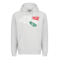Dove Grey mexico flag Premium Hoodie - artisFamous