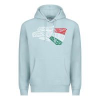 Blue Mist mexico flag Premium Hoodie - artisFamous