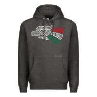 Charcoal Heather mexico flag Premium Hoodie - artisFamous