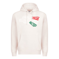 Pale Pink mexico flag Premium Hoodie - artisFamous