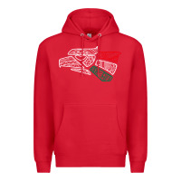 Red mexico flag Premium Hoodie - artisFamous