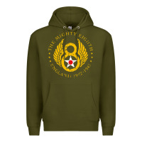 Army Green mighty eighth   8th air force Premium Hoodie - artisFamous