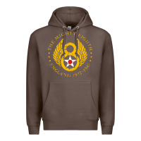 Coffee mighty eighth   8th air force Premium Hoodie - artisFamous