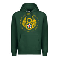 Sports Green mighty eighth   8th air force Premium Hoodie - artisFamous