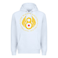 White mighty eighth   8th air force Premium Hoodie - artisFamous