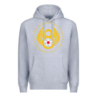 Heather Grey mighty eighth   8th air force Premium Hoodie - artisFamous