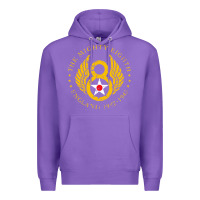 Purple mighty eighth   8th air force Premium Hoodie - artisFamous