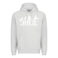 Dove Grey motocross motocicleta evolución offroad Premium Hoodie - artisFamous