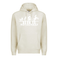 Oatmeal Heather motocross motocicleta evolución offroad Premium Hoodie - artisFamous