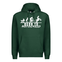 Sports Green motocross motocicleta evolución offroad Premium Hoodie - artisFamous