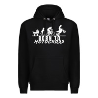 Black motocross motocicleta evolución offroad Premium Hoodie - artisFamous