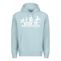 Blue Mist motocross motocicleta evolución offroad Premium Hoodie - artisFamous