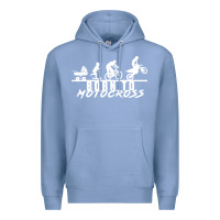 Colony Blue motocross motocicleta evolución offroad Premium Hoodie - artisFamous