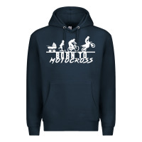 Navy motocross motocicleta evolución offroad Premium Hoodie - artisFamous