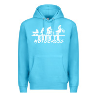 Ocean Blue motocross motocicleta evolución offroad Premium Hoodie - artisFamous