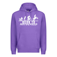 Purple motocross motocicleta evolución offroad Premium Hoodie - artisFamous