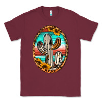 Burgundy Western Cactus Classic Tee - Jasminsmagicworld