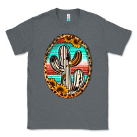 Charcoal Heather Western Cactus Classic Tee - Jasminsmagicworld