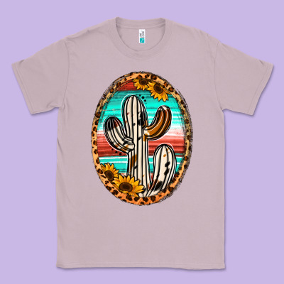Western Cactus Classic Tee Designed By Jasminsmagicworld